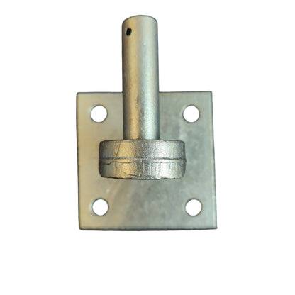 Gate Hook on Plate Galv. 4 x 4 inch - 3/4" (19mm) Pin