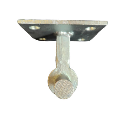 Gate Hook on Plate Galv. 4 x 4 inch - 3/4" (19mm) Pin