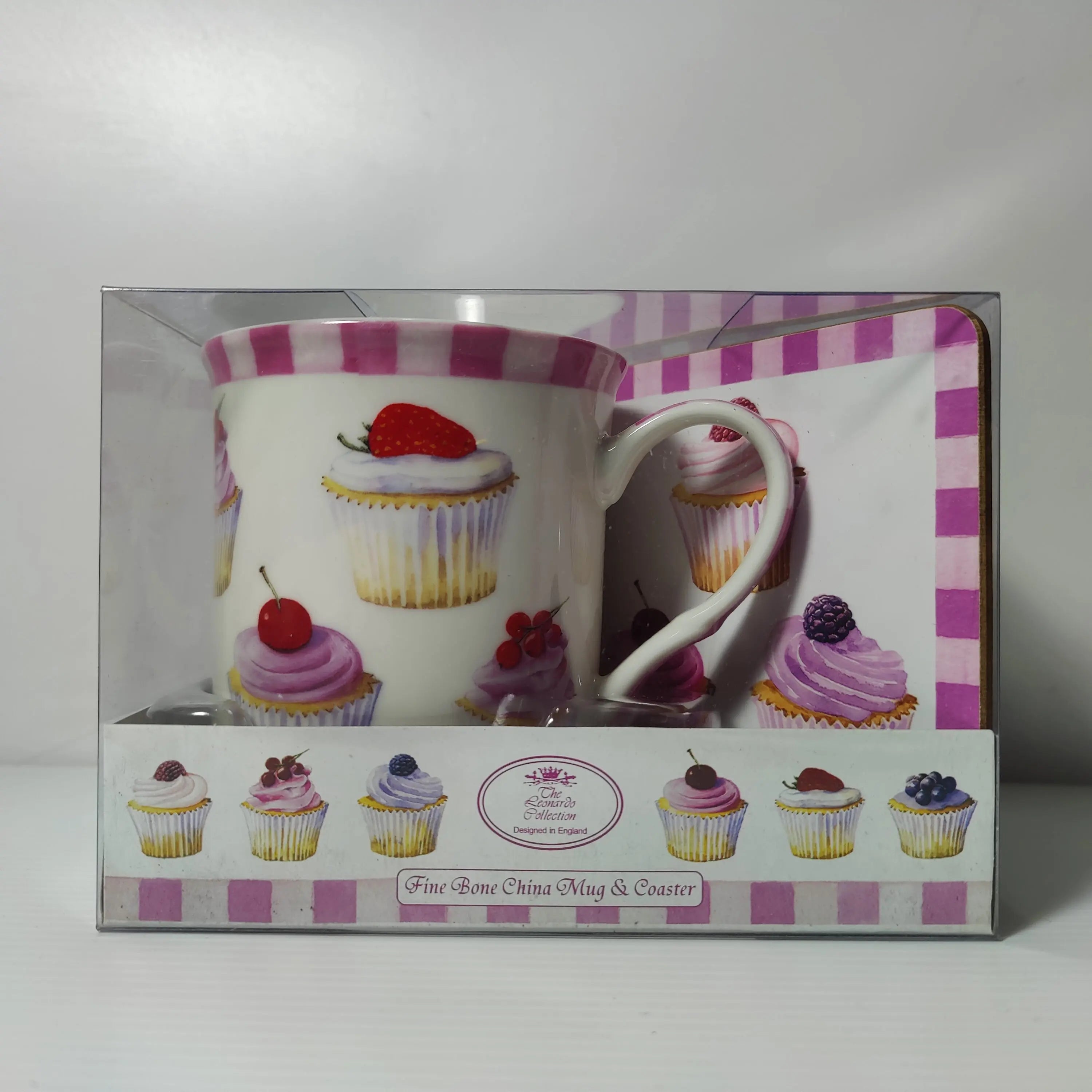 Cupcake Fine Bone China Mug & Coaster Tanat Supplies