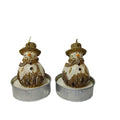 Christmas Snowman Tea lights - Pack of 2