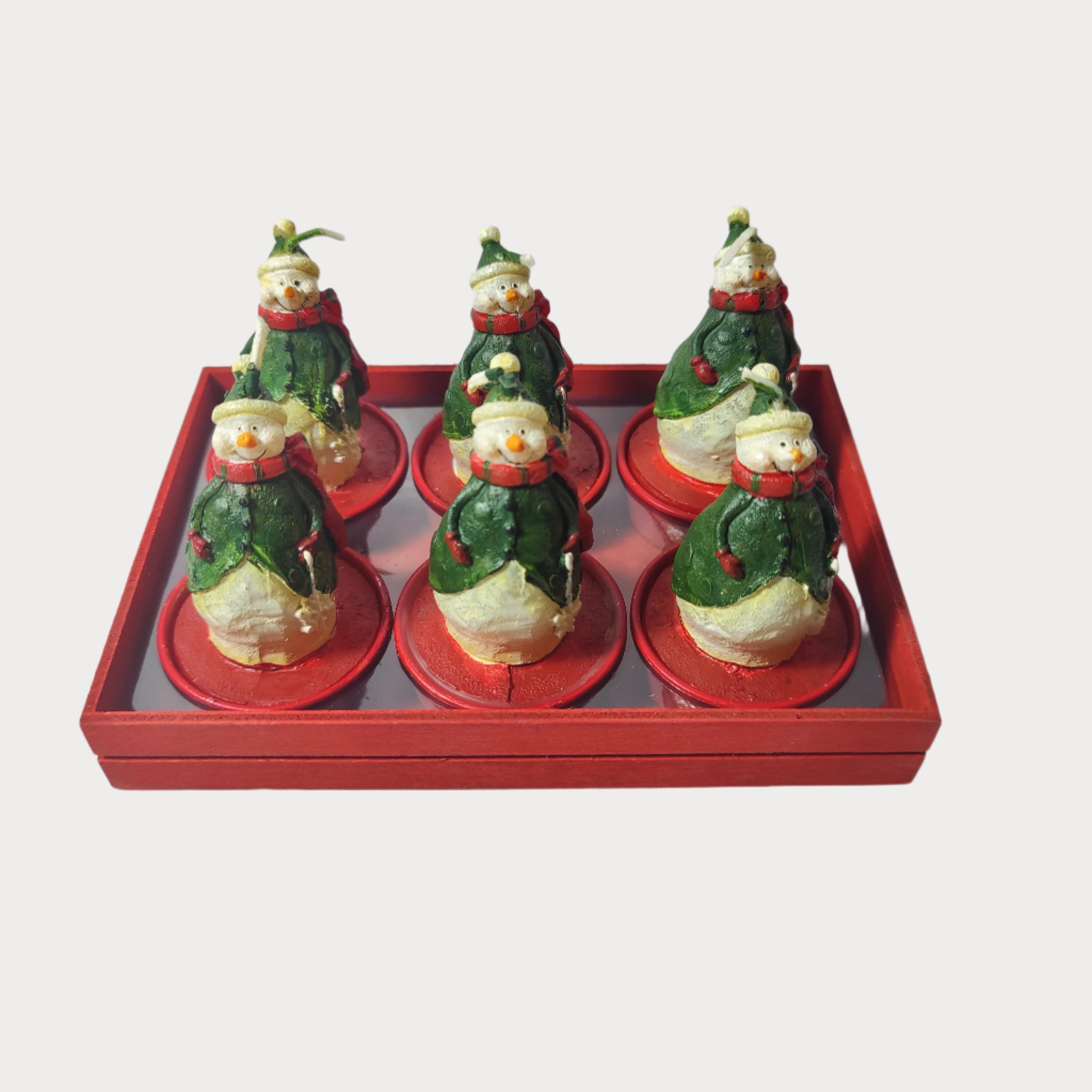 Christmas Snowman Tea Lights - Pack of 6