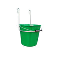 Galvanised Sheep Hurdle Bucket Holder with 5 Litre Green Bucket Tanat Supplies | Agricultural, Building & General Hardware