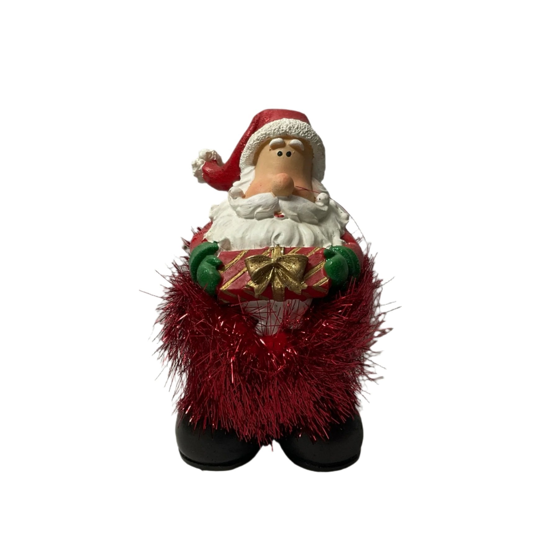 Christmas Santa Figure Tinsel Ornament Tanat Supplies