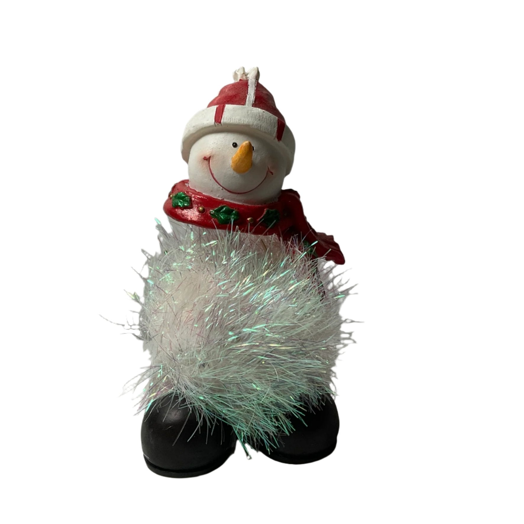 Christmas Snowman Figure Tinsel Ornament