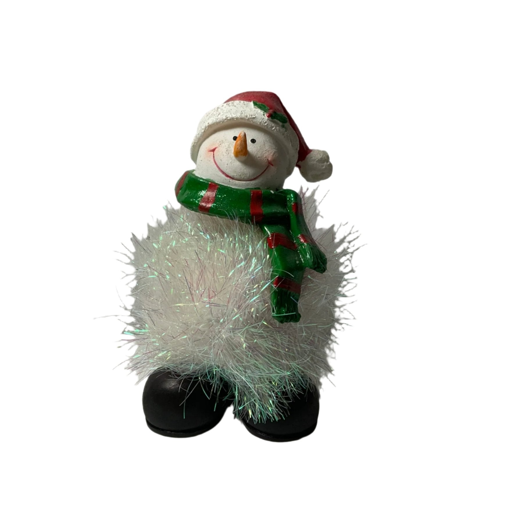 Christmas Snowman Figure Tinsel Ornament Tanat Supplies