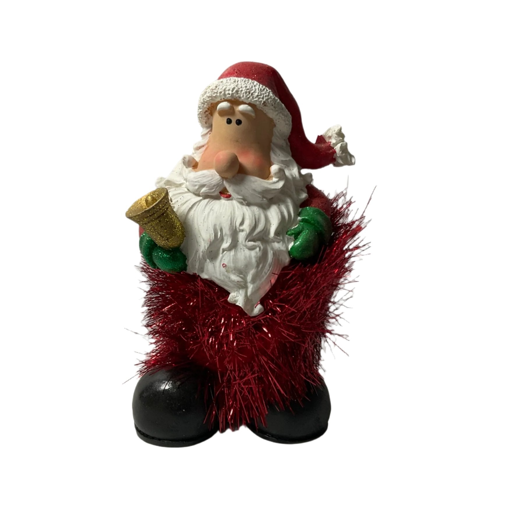 Christmas Santa Figure Tinsel Ornament Tanat Supplies