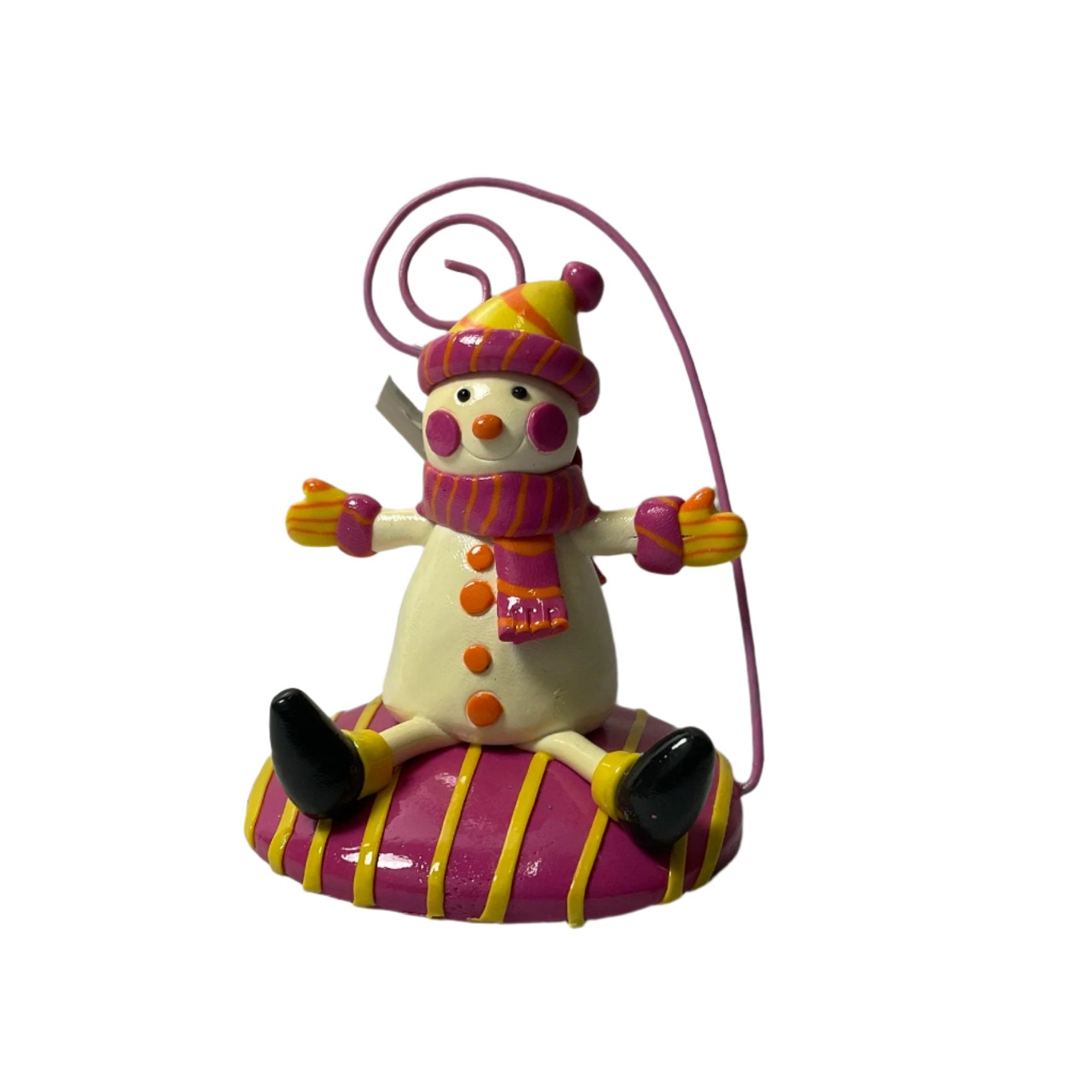 Clay-dough Christmas Snowman Ornament Tanat Supplies