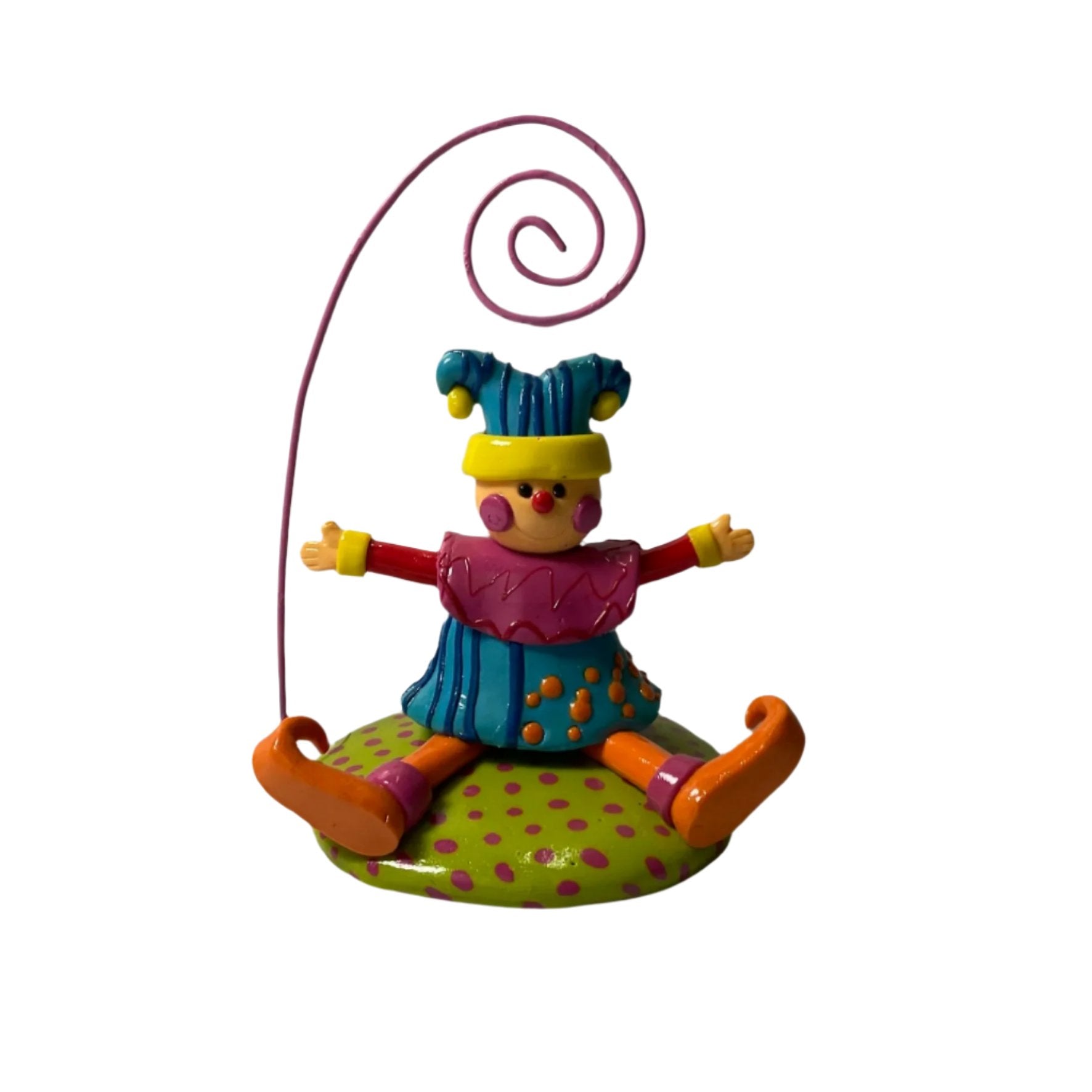 Clay-dough Christmas Jester Ornament Tanat Supplies