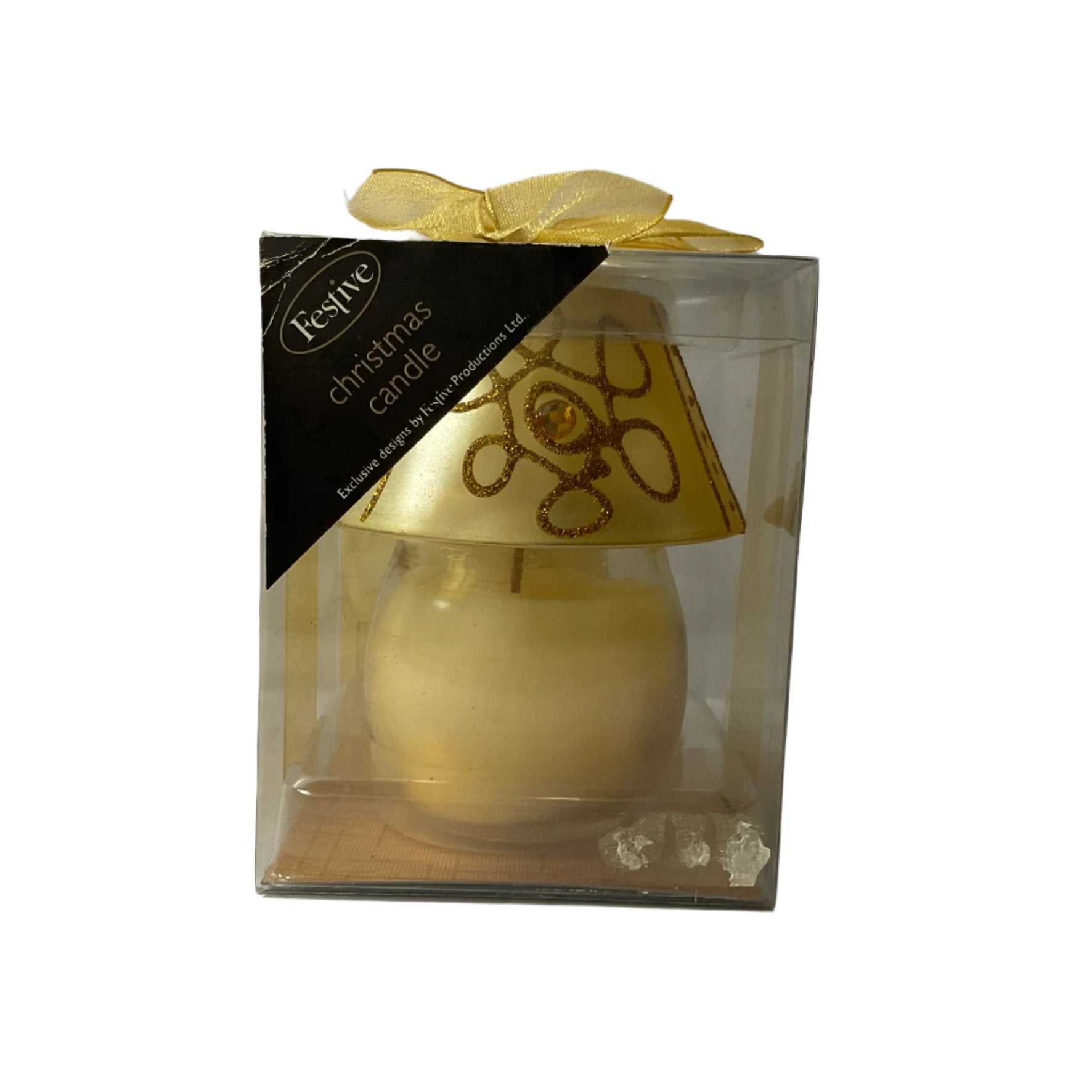 Christmas Candle Lamp - Gold Tanat Supplies