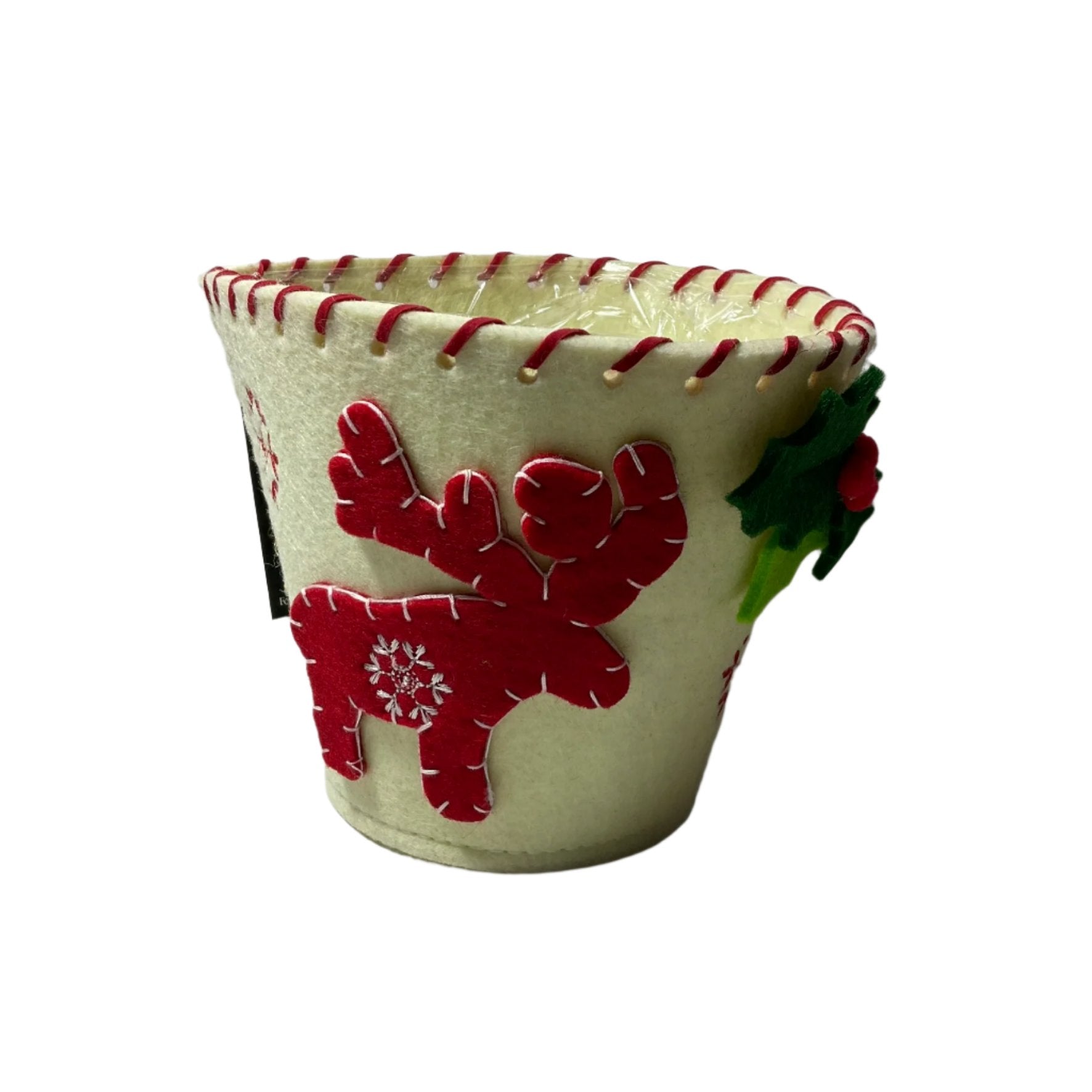 Felt Christmas Plant Pot Holder Tanat Supplies