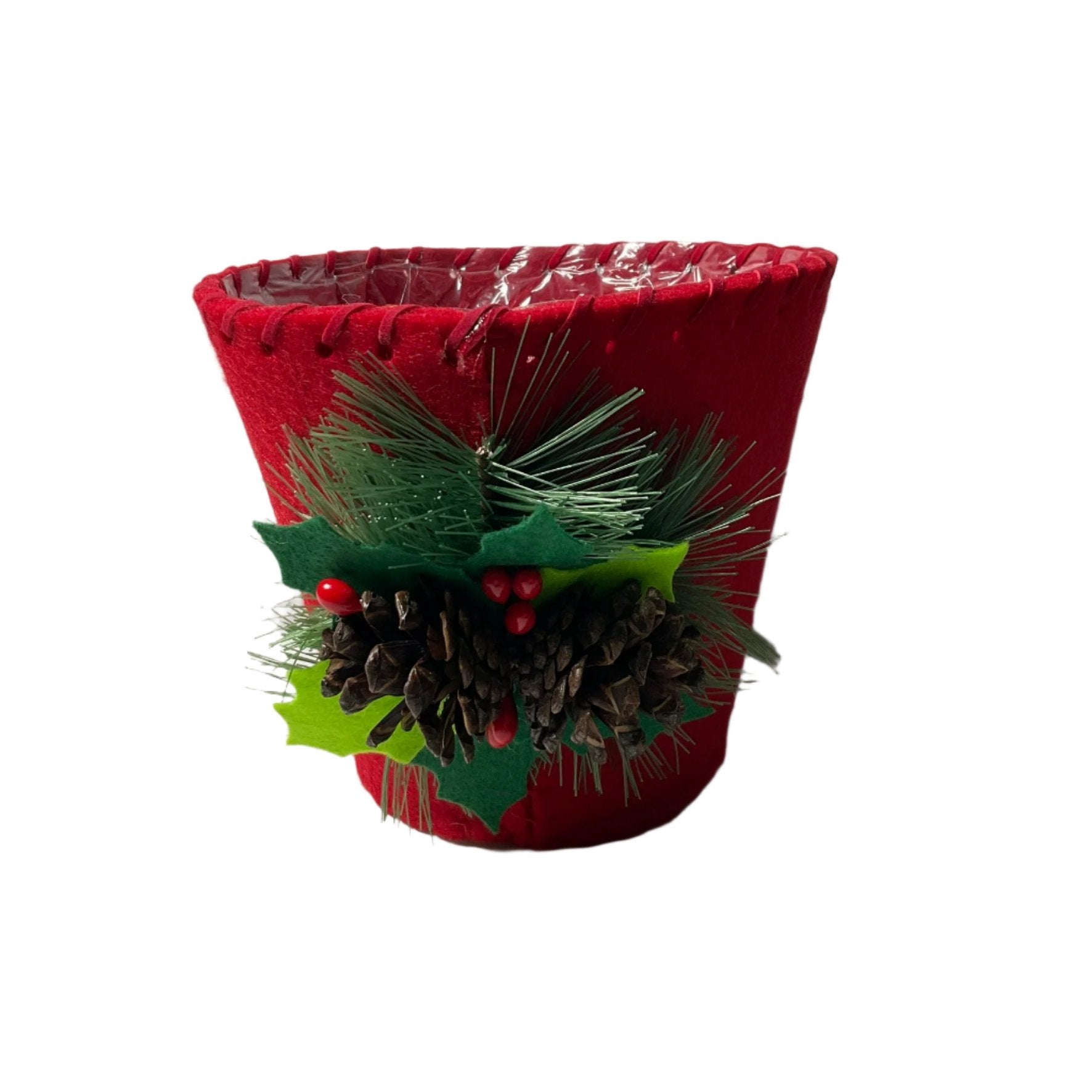 Felt Christmas Plant Pot Holder Tanat Supplies