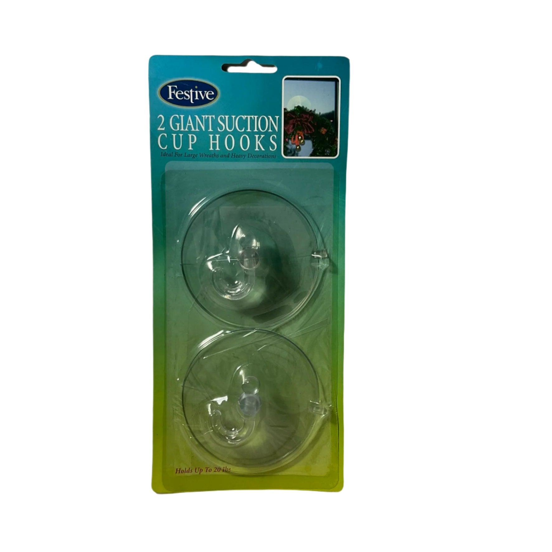 Festive 2 Giant suction Cup Hooks