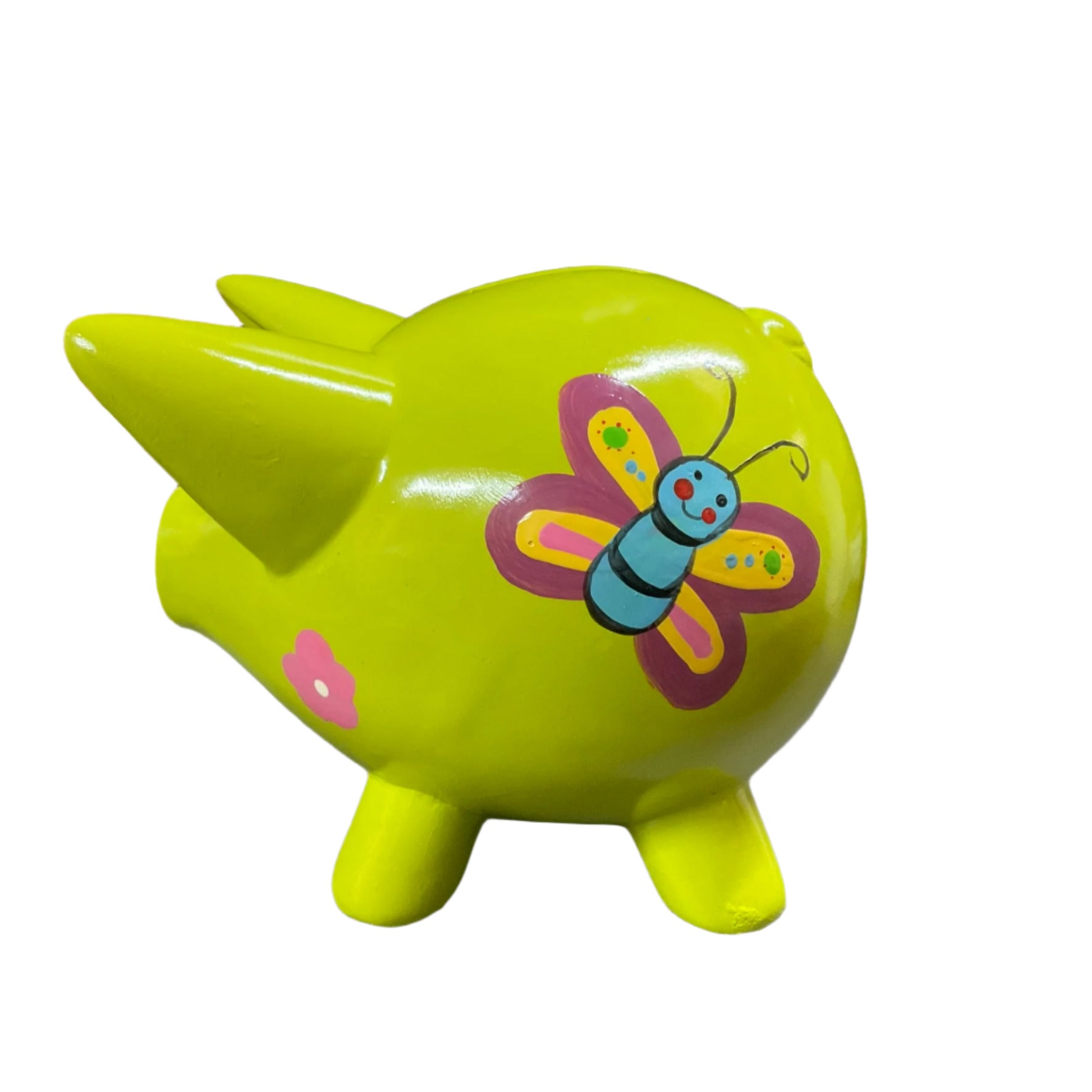 Piggy Bank Handpainted - Yellow