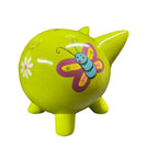 Piggy Bank Handpainted - Yellow