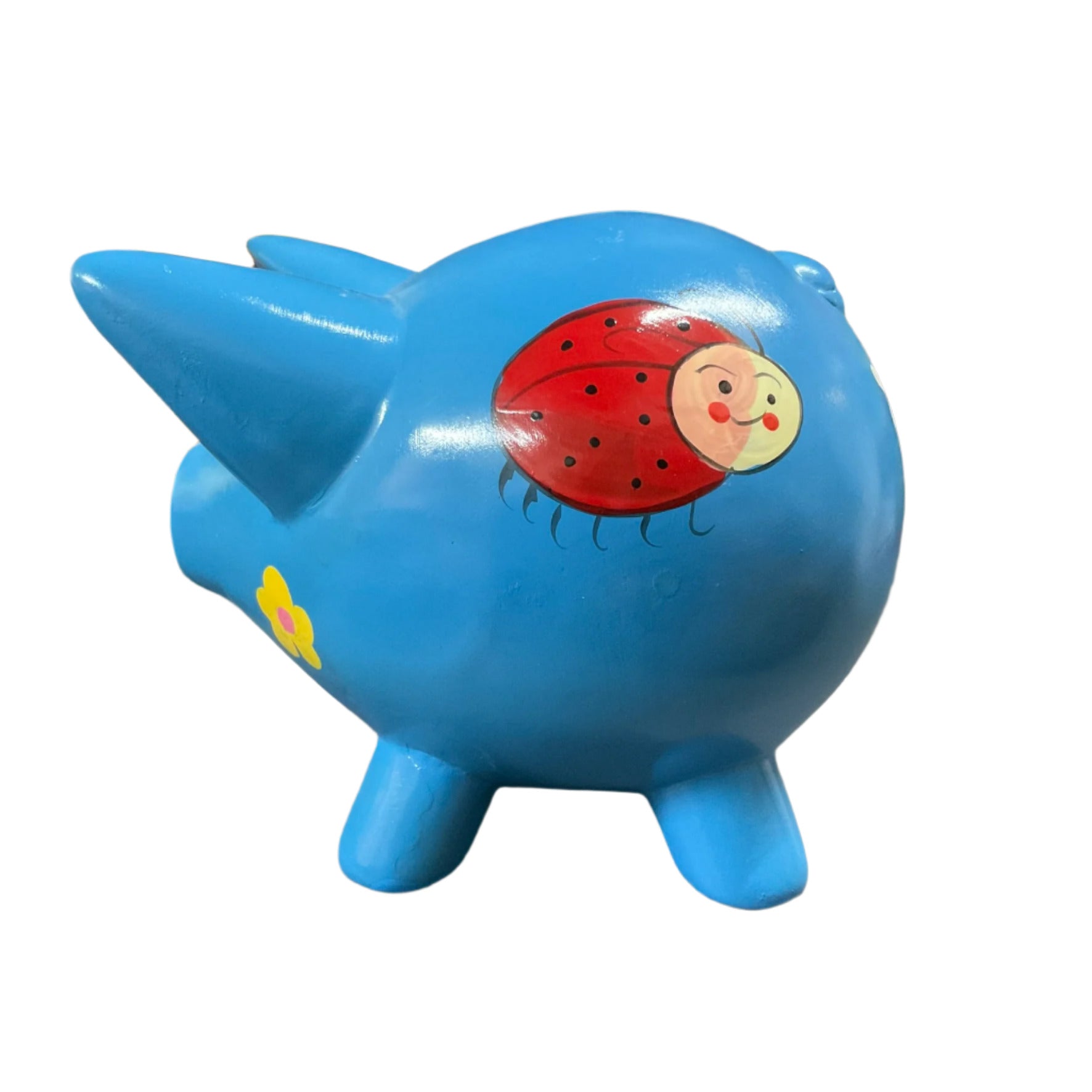 Piggy Bank Handpainted - Blue Tanat Supplies