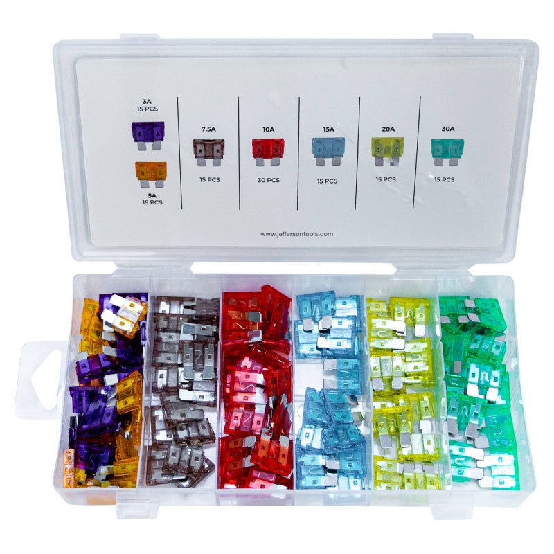 Jefferson Standard Auto Fuses - Pack of 120 Jefferson Tools