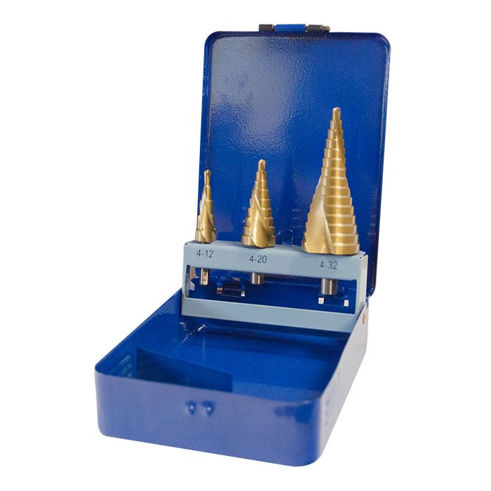 Jefferson 3 Piece HSS Step Drill Set