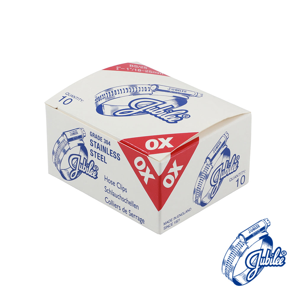 Jubilee Clip SS - 18-25mm | Box of 10