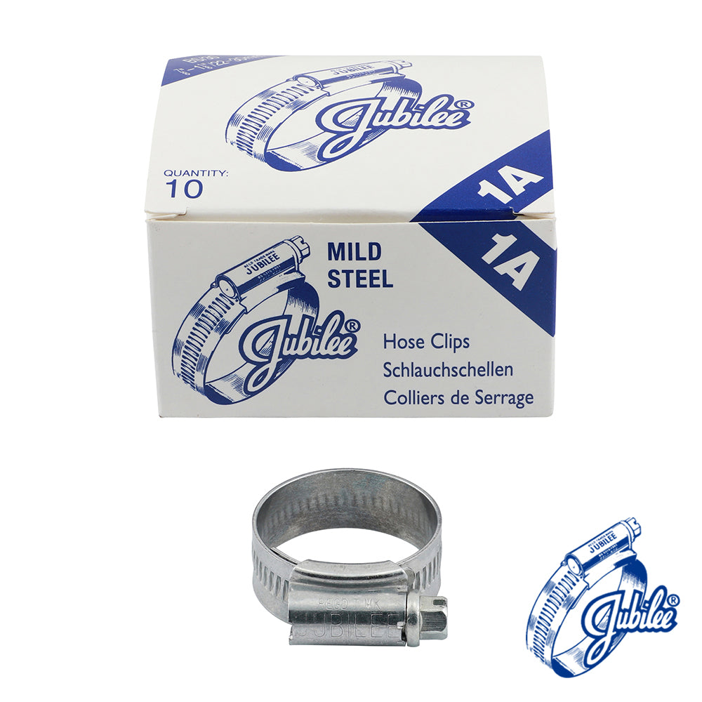 Jubilee Clip Mild Steel - Box - 1AMS / 22 - 30mm - 10 PCS