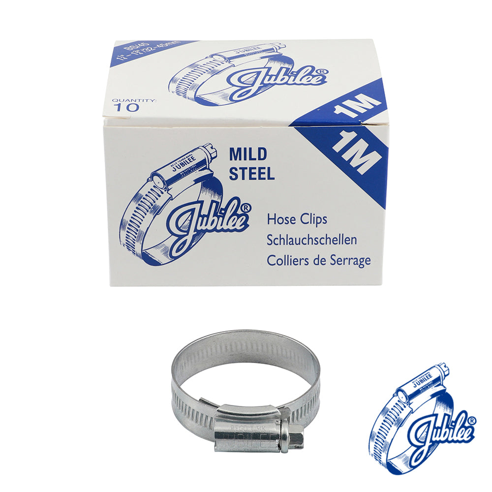 Jubilee Clip Mild Steel - Box - 1MMS / 32 - 45mm - 10 PCS
