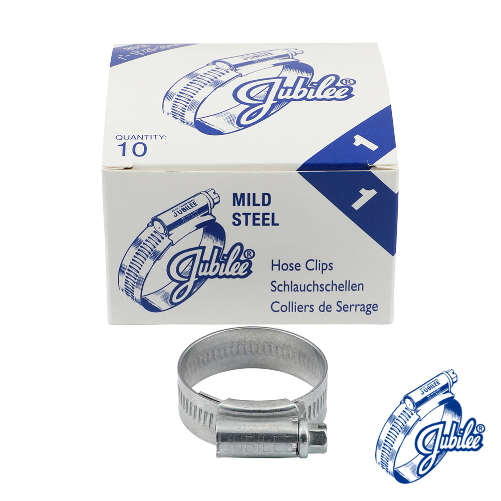 Jubilee Clip Mild Steel - Box - 1MS / 25 - 35mm - 10 PCS