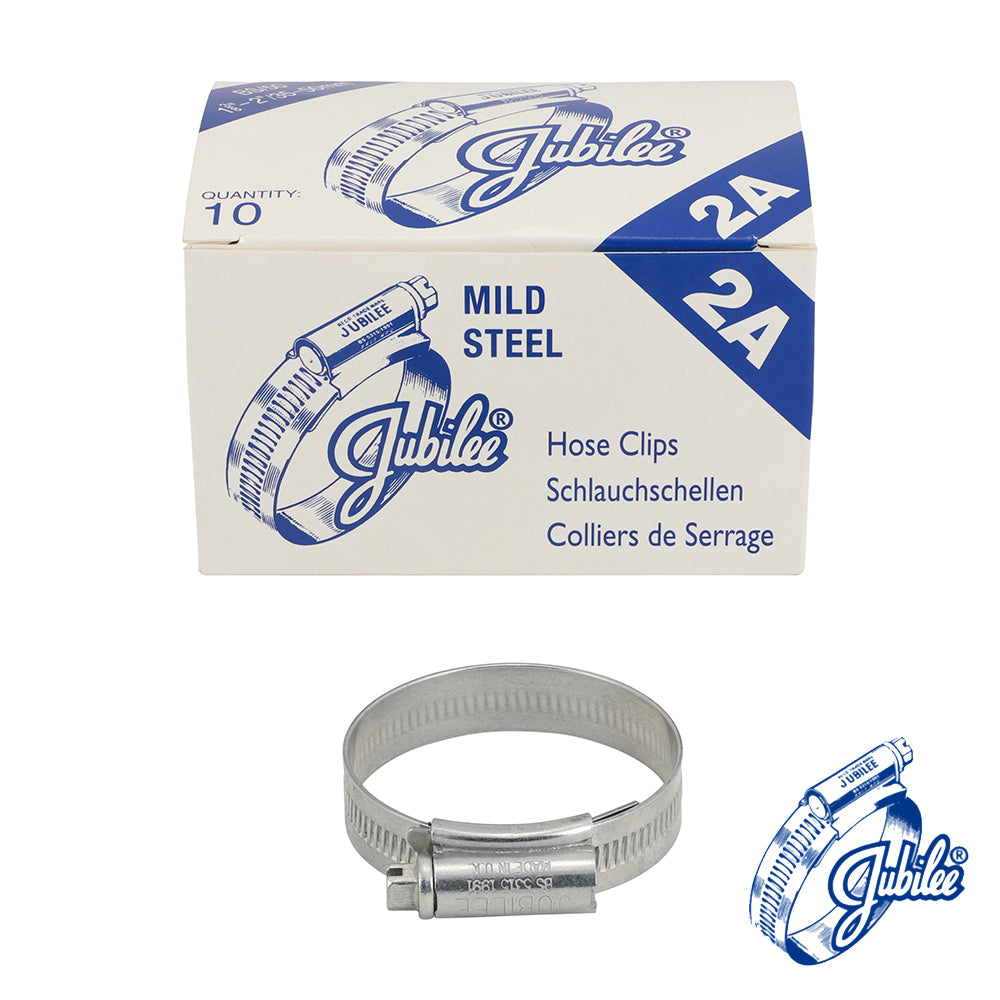 Jubilee Clip Mild Steel - Box - 2AMS / 35 - 50mm - 10 PCS