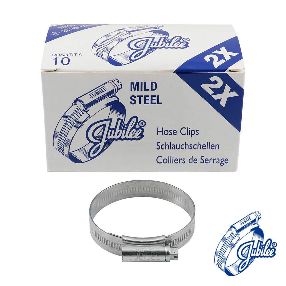 Jubilee Clip Mild Steel - Box - 2XMS / 45 - 60mm - 10 PCS