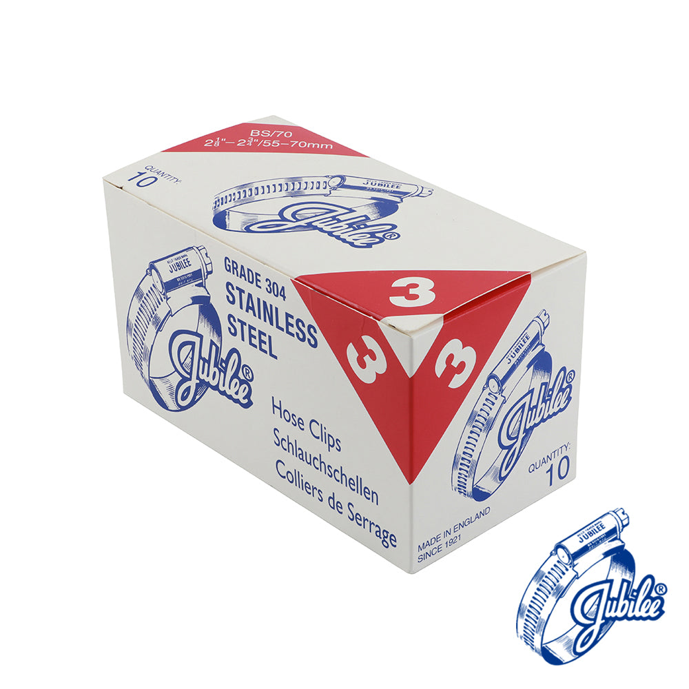 Jubilee Clip SS - 55-70mm | Box of 10