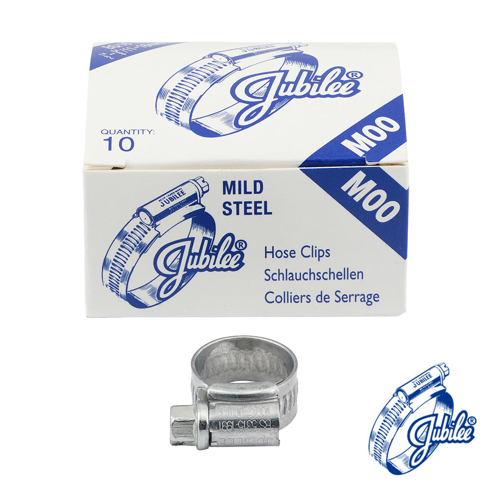 Jubilee Clip Mild Steel - Box - M00MS / 11 - 16mm - 10 PCS