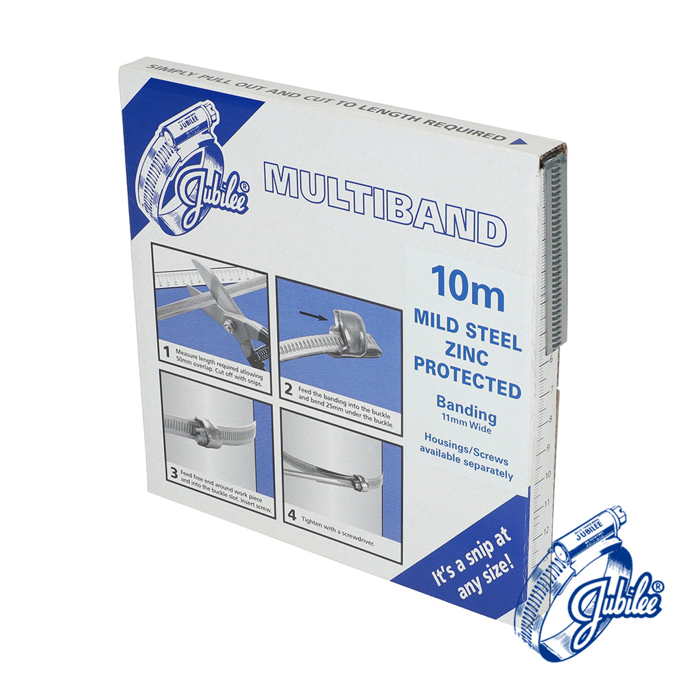 Multiband Mild Steel Banding - 11mm x 10m | Box