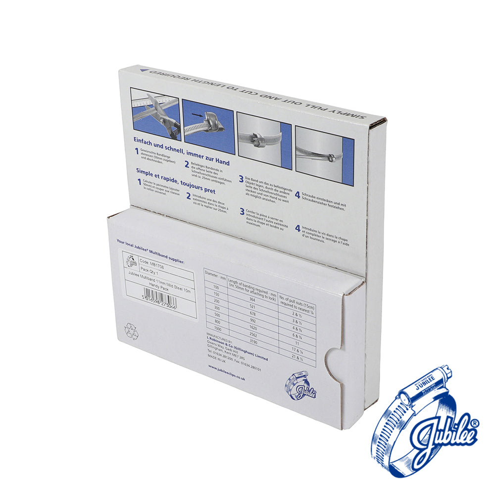 Multiband MS H Pack Hsg Screws - 11mm x 10m | Box of 25