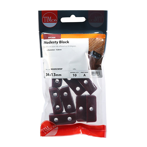 Knock Down Block - Brown - 35 x 25 x 12 | TIMpac of 4