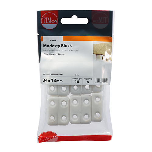 Knock Down Block - White - 35 x 25 x 12 | TIMpac of 4