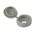 Large Hinged Screw Cap -L Grey - To fit 5.0 to 6.0 Screw | TIMpac of 50