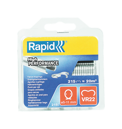 Rapid VR22 Fence Hogrings - 5-11mm (Pack of 215)