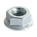 Hex Flange Nut DIN 6923 - BZP - M6 | Box of 300