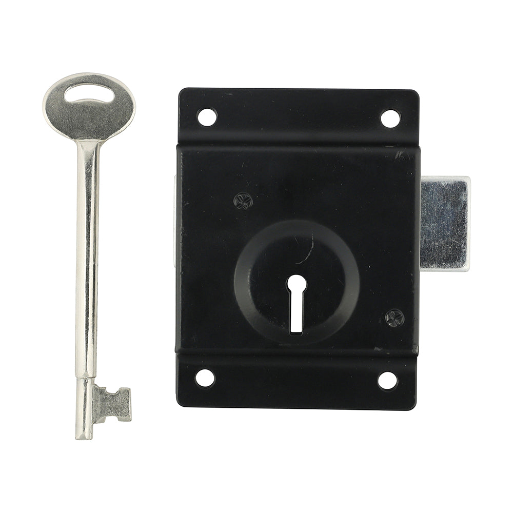 Press Lock Long Keys Black - 3" | Bag
