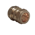 Brass pipe fitting on a white background