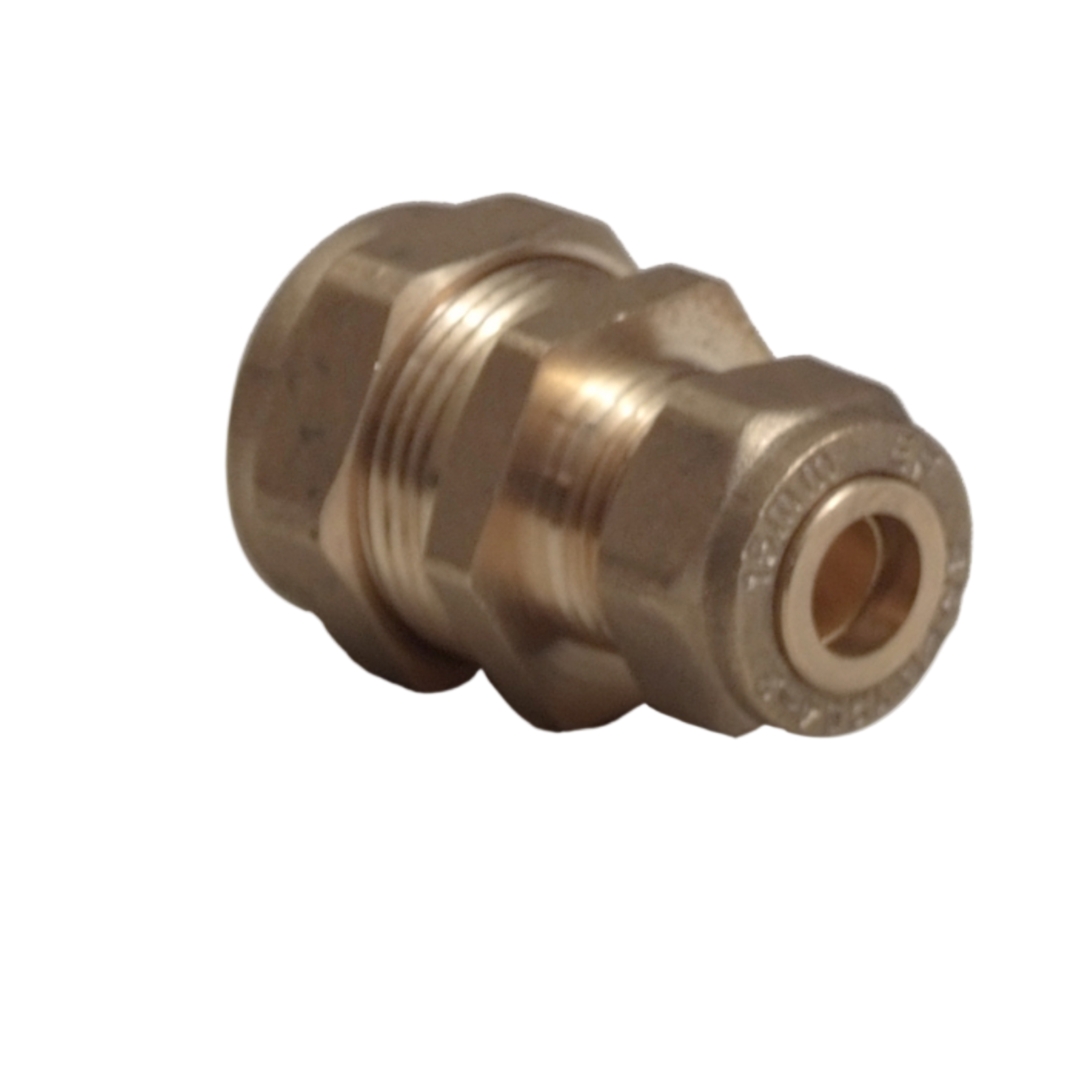 Brass Compression Reducing Coupler - 22mm x 15mm