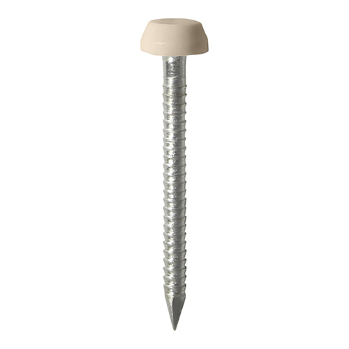 Polymer Headed Pin BEIGE - 25mm | Box of 250