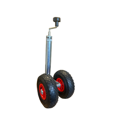 Gwaza Jockey Wheel Pneumatic Twin Tyre 48mm 200 kg NWL