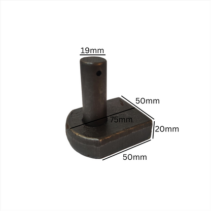 Weld-On Gate Hook with Flat Base 3/4" (19mm) Pin HD