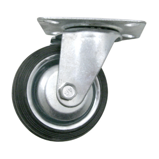 Castor Wheel Swivel Plate 90kg 125mm Diameter