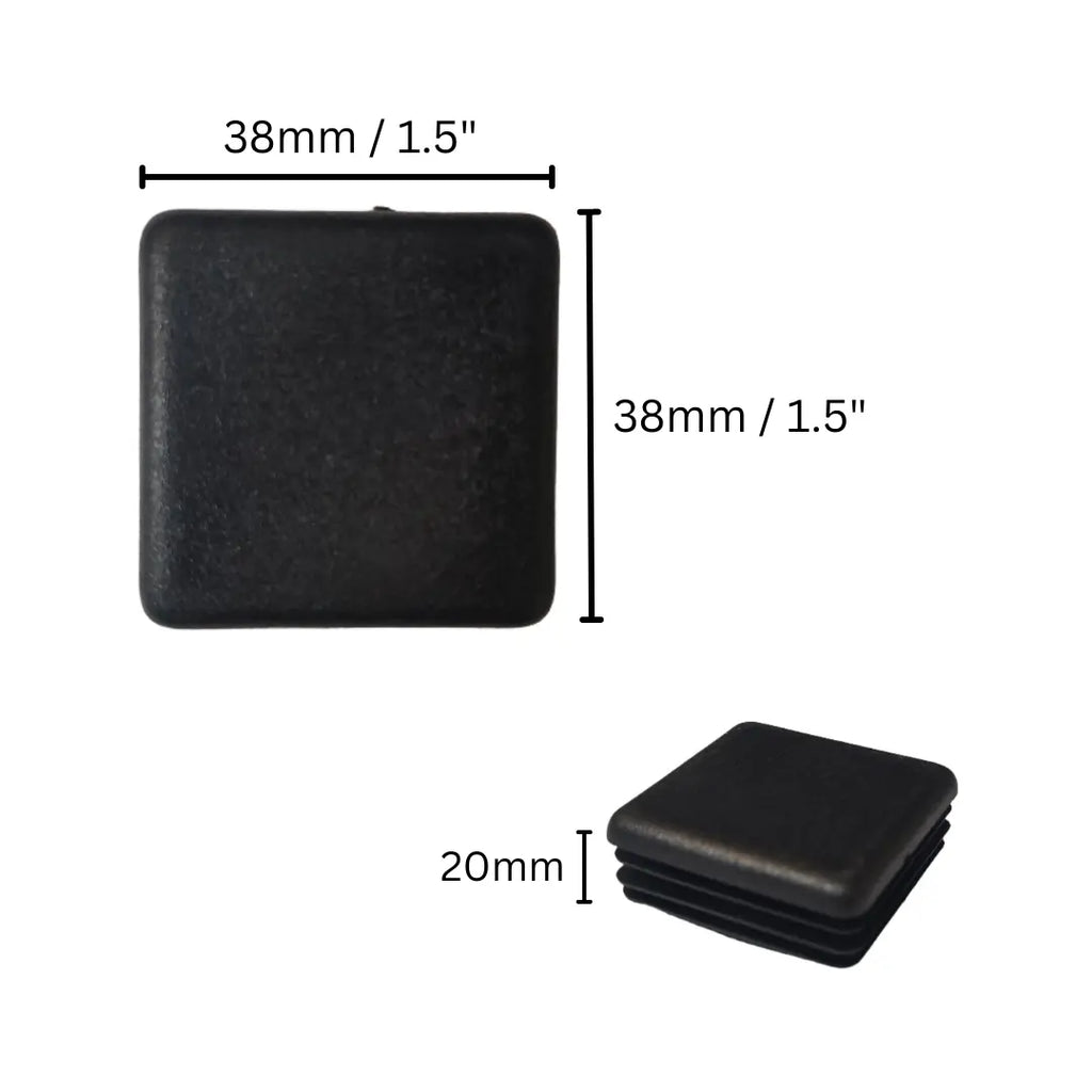 38mmx38mm (1.5"x1.5") Square Plastic Tube Plug (1) Tanat Supplies