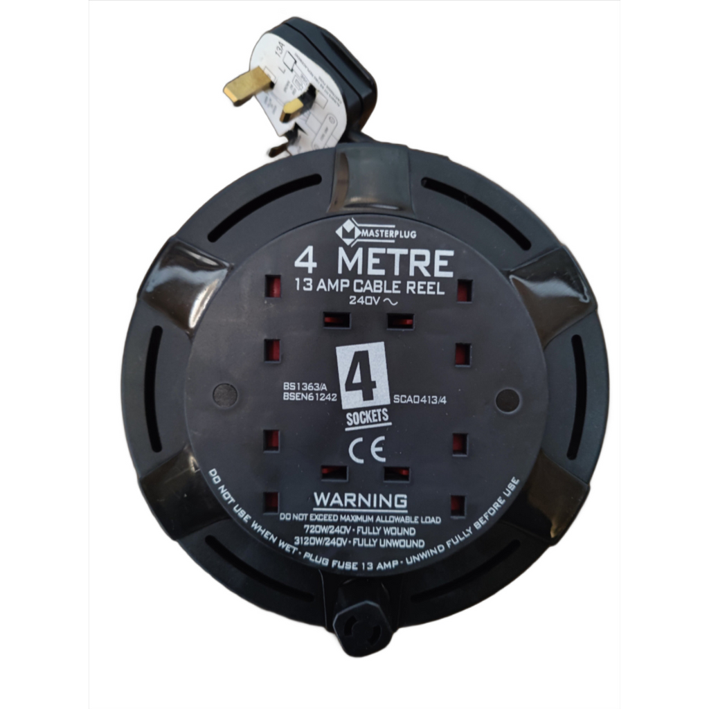 Masterplug 4 Metre 13AMP Cable Reel