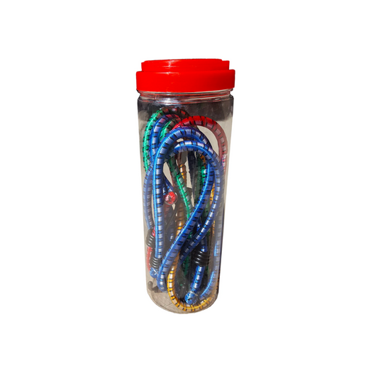 Bungee Cords Elastic Set of 6 - 400->800mm Length