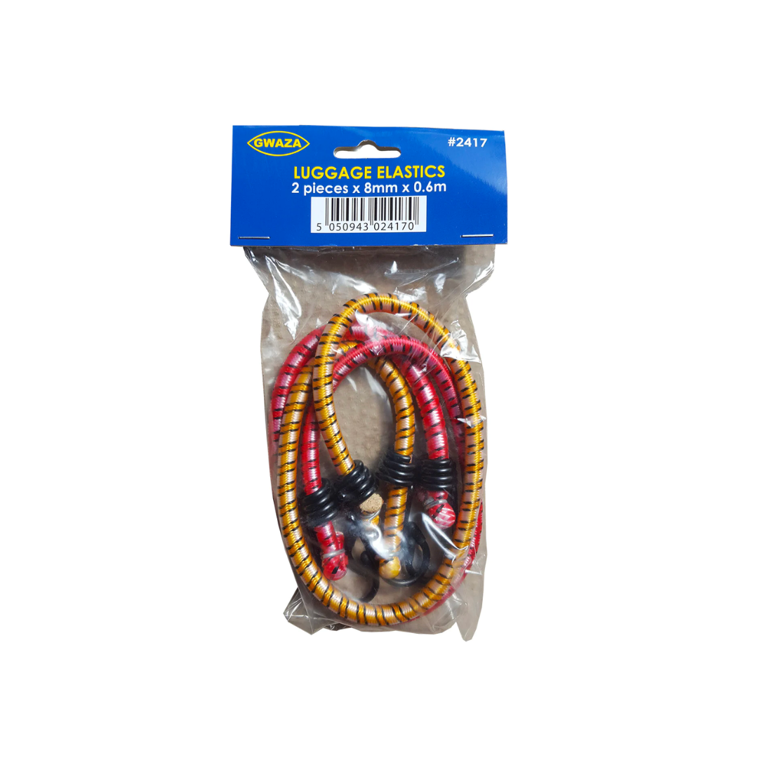 Elastic Bungee Cords Set of 2 24 inch (red/yellow)