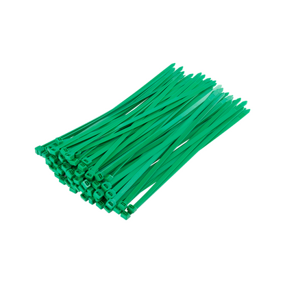 Cable Ties Green 4.8mm x 200mm (100 pcs)