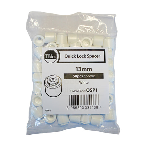 Quick Lock Spacer - 13mm | Bag of 50