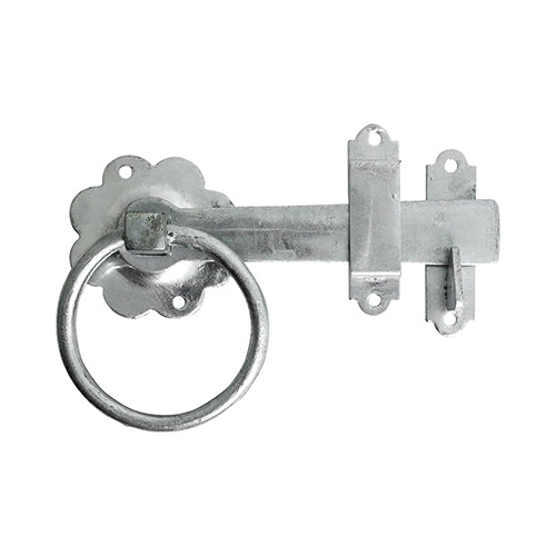 Ring Gate Latch - Plain HDG - 6" | TIMbag
